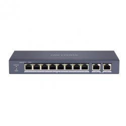 Hikvision DS-3E0110MP-E/M Switch POE não gerenciado Fast Ethernet de 8 portas e 100 Mbps