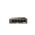 Ipcom G1105PD Switch esclave alimenté par un autre appareil POE (non inclus) 5 ports non gérables Gigabit L2 4PoE 4PD…