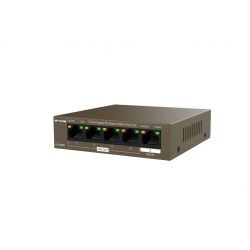 Ipcom G1105PD Switch esclave alimenté par un autre appareil POE (non inclus) 5 ports non gérables Gigabit L2 4PoE 4PD…