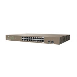 Ipcom G3326P-24-410W Switch inteligente 24 PoE Gigabit + 2 puertos SFP Gestionable Acceso a nube L2 IP-COM