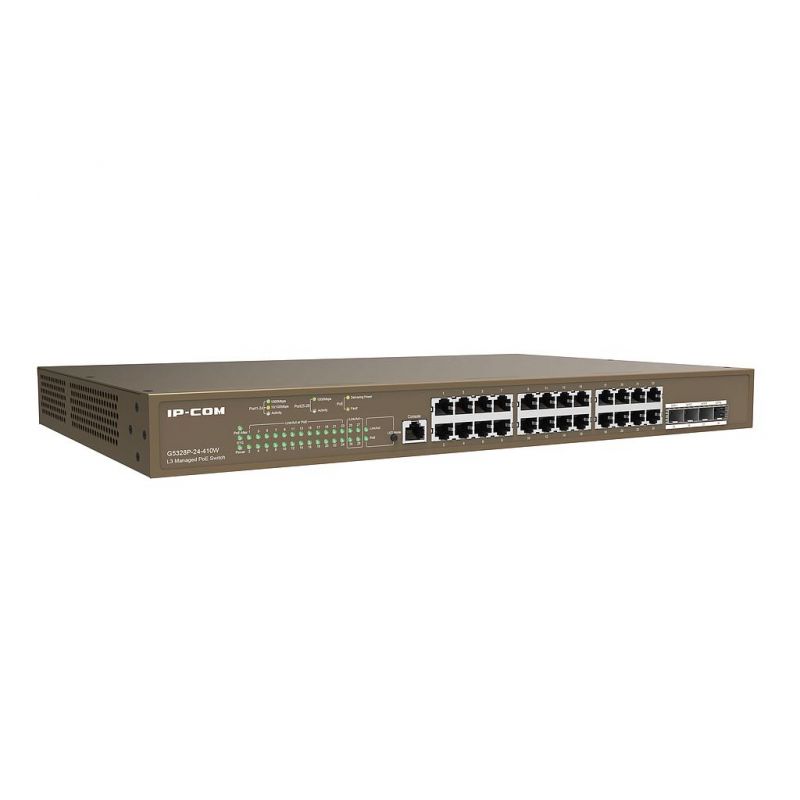 Ipcom G5328P-24-410W Smart switch 24 PoE Gigabit + 4 SFP ports PoE Manageable L3 IP-COM