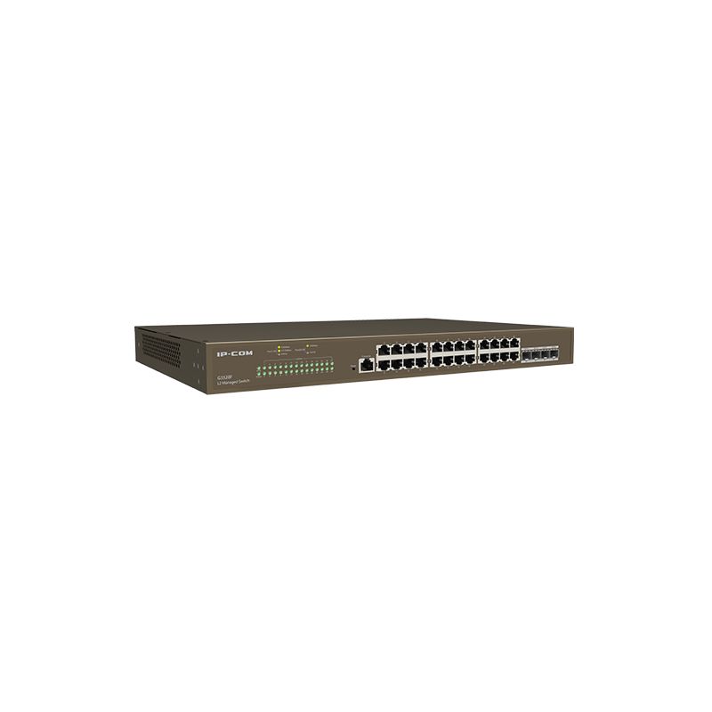 Ipcom G3328F  Smart switch 24 Gigabit ports (10/100/1000 Mbps) + 4 1000M SFP ports + L2 Cloud console port