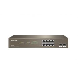 Ipcom G3310F Smart switch 8 ports Gigabit + 2 ports SFP Accès Cloud administrable L2 IP-COM