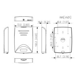 Dahua ASR1100B-V1 Lector Proximidad Mifare RS-485 IP67 Exterior