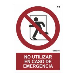 Implaser PR04-A4 Do not use in case of emergency sign 29.7x21cm