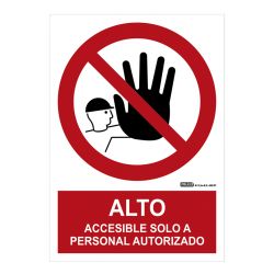 Implaser PR07-A4 Señal alto accesible solo a personal…