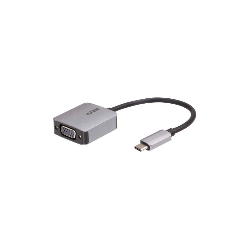 ATEN UC3002A-AT El UC3002A es un adaptador de USB-C a VGA que le permite transferir el vídeo de su…