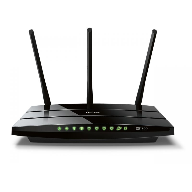 TP-Link TL-ARCHER-C5 router inalámbrico Gigabit Ethernet Doble banda (2,4 GHz / 5 GHz) Negro