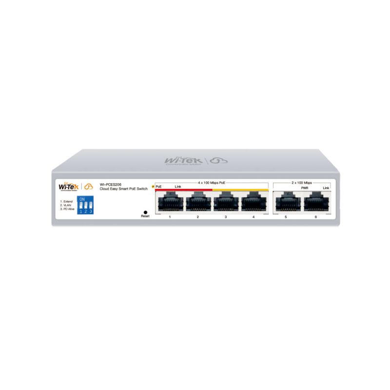 Wi-Tek WI-PCES206 Managed PoE switch in the cloud