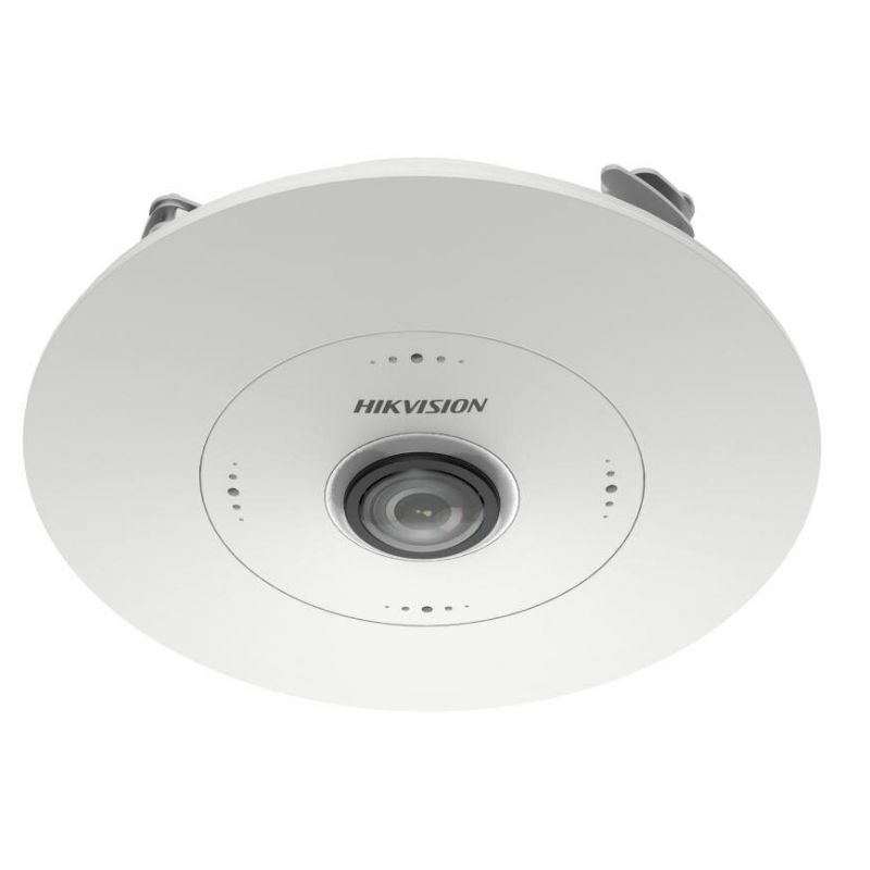 Hikvision solutions DS-2CD6365G1-S/RC(1.16MM) Cámara Fisheye IP 6MP DeepinView 1.16mm Conteo Mapa Calor Colas 4xMIC…