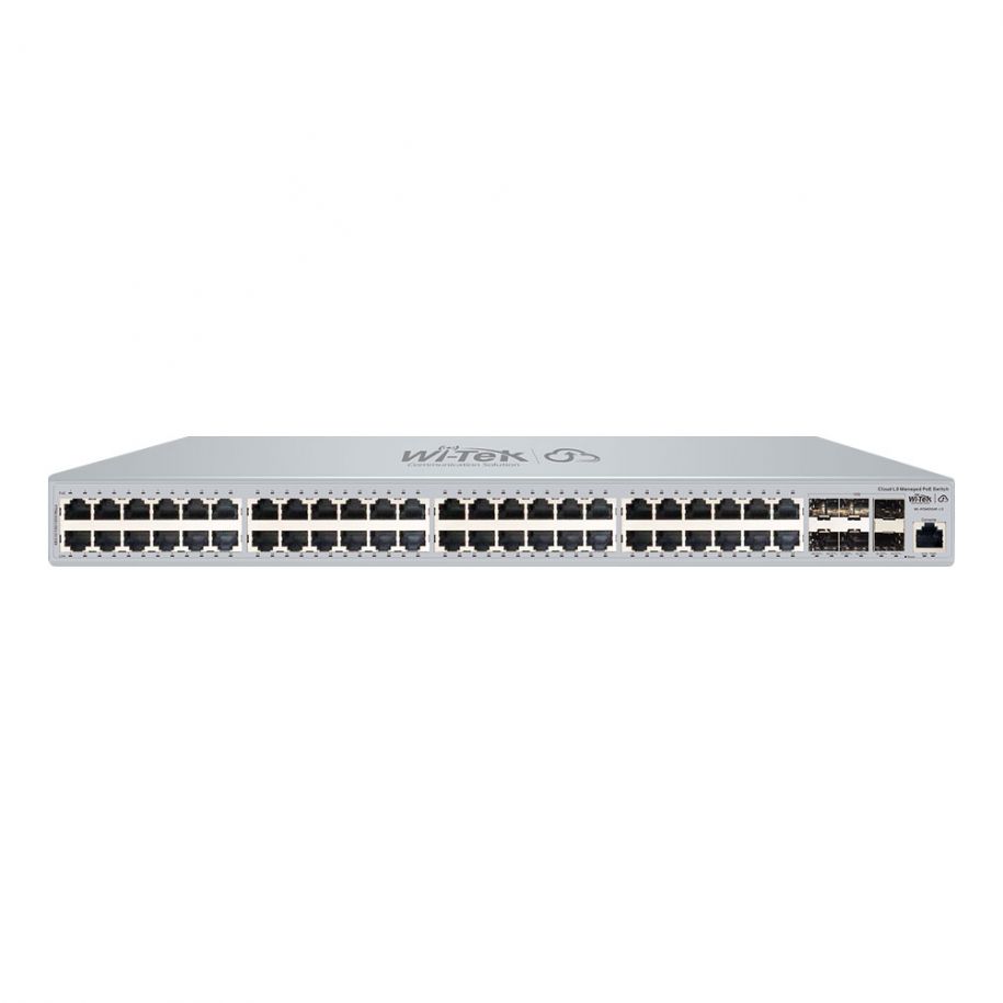 Wi-Tek WI-PCMS554F-L3V2 Wi-Tek L3 Managed PoE+ Switch Wi-Tek