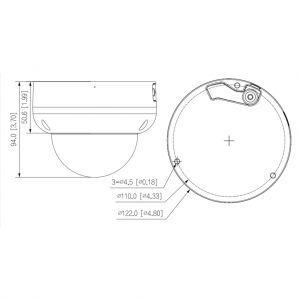 Dahua IPC-HDBW5442R-ASE-0280B-S3 Dôme IP H265 4M WDR Deeplight…