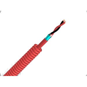 Bysecur BST1615100C Bobina 100m Precableado en tubo corrugado Ø16 LH Rojo + Z1OZ1-K 2x1,5mm² Cca 250V