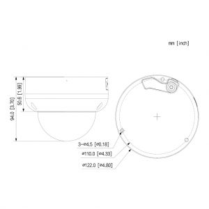 Dahua IPC-HDBW3841R-ZS-S2 Dôme IP H265 8M DN SMART WDR…