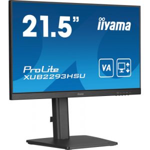 IIYAMA XUB2293HSU-B7 21.5'' 3-Sided Borderless IPS Monitor with USB Hub, 100Hz Refresh Rate and…