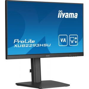 IIYAMA XUB2293HSU-B7 21.5'' 3-Sided Borderless IPS Monitor with USB Hub, 100Hz Refresh Rate and…