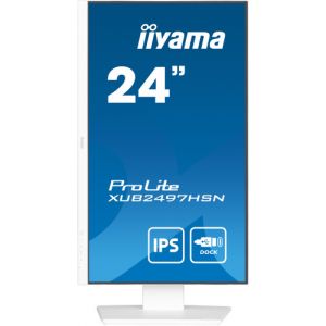 IIYAMA XUB2497HSN-W2 Écran 24'' avec dalle à technologie IPS, dock USB-C et RJ45 (LAN) Equipé…