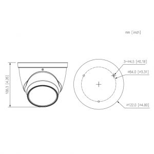 Dahua IPC-HDW3241T-ZS-S2 Dôme IP H265 2M WDR Starlight IR40m…