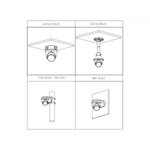 Dahua IPC-HDW3241T-ZS-S2 Dôme IP H265 2M WDR Starlight IR40m…