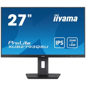 IIYAMA XUB2793QSU-B7 27" IPS WQHD display with height-adjustable stand and 100Hz refresh rate The…