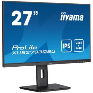 IIYAMA XUB2793QSU-B7 27" IPS WQHD display with height-adjustable stand and 100Hz refresh rate The…