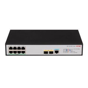 H3C 9801A41P H3C S5120V3-10P-PWR-LI L2 Ethernet switch with 8 10/100/1000BASE-T PoE+ ports (AC…