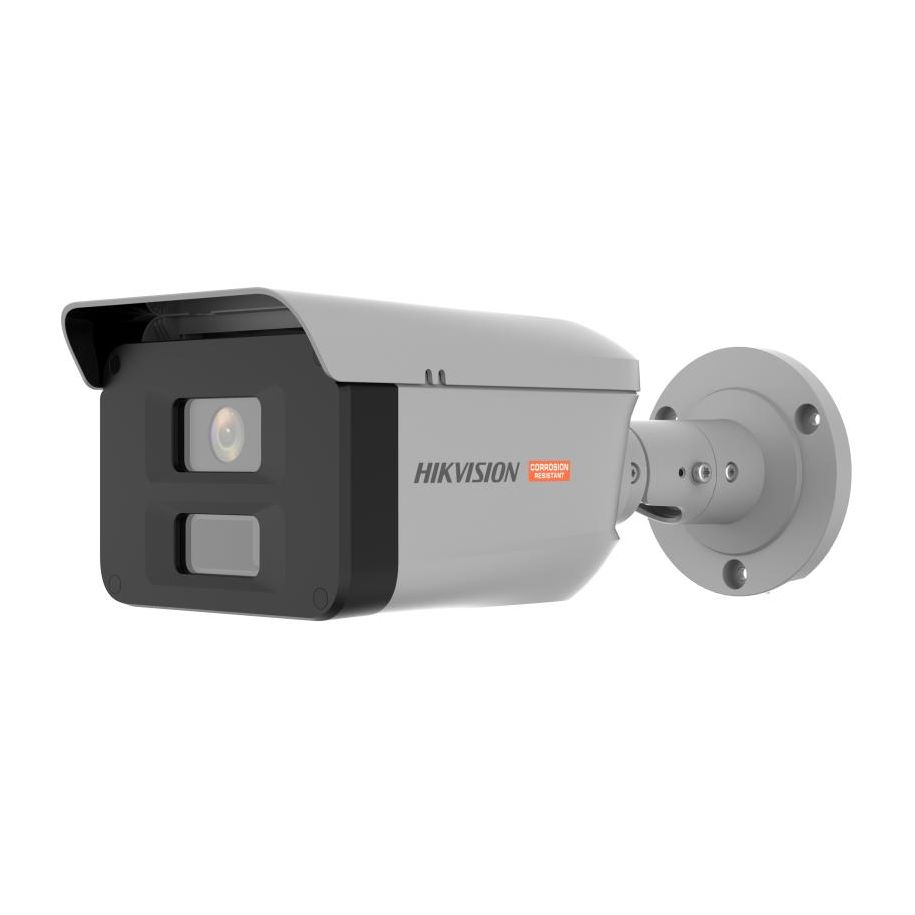 Hikvision solutions DS-2XC6047G0-LS(2.8MM)(PA) Cámara IP bullet anticorrosión ColorVu 4MP 2.8mm IP68 E/S Audio Alarma