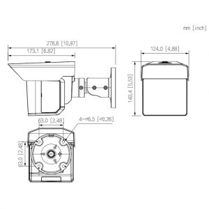 Dahua IPC-MFW5241T2-E3-ASE Tubulaire IP H265 3x2M…