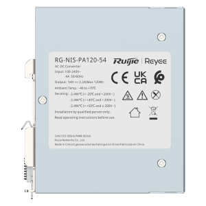 Reyee RG-NIS-PA120-54 - Fuente de alimentación Industrial Reyee, Salida DC 54…