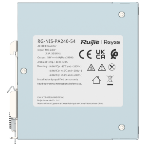 Reyee RG-NIS-PA240-54 - Fuente de alimentación Industrial Reyee, Salida DC 54…