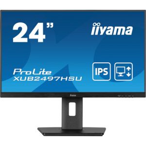 IIYAMA XUB2497HSU-B2 24" IPS display with height-adjustable stand and 100Hz refresh rate The…