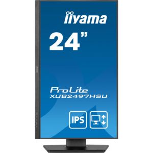 IIYAMA XUB2497HSU-B2 24" IPS display with height-adjustable stand and 100Hz refresh rate The…