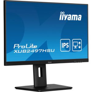 IIYAMA XUB2497HSU-B2 24" IPS display with height-adjustable stand and 100Hz refresh rate The…