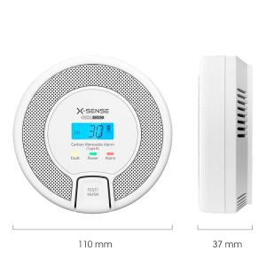 X-Sense CO03D-W - Detector de CO autónomo X-Sense, Permite conectar 24…