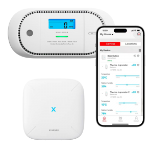 X-Sense XC01-M - Detector de CO autónomo X-Sense, Conexión con HUB…