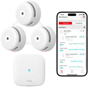 X-Sense XS01-M - Mini detector de humo autónomo X-Sense, Conexión con…