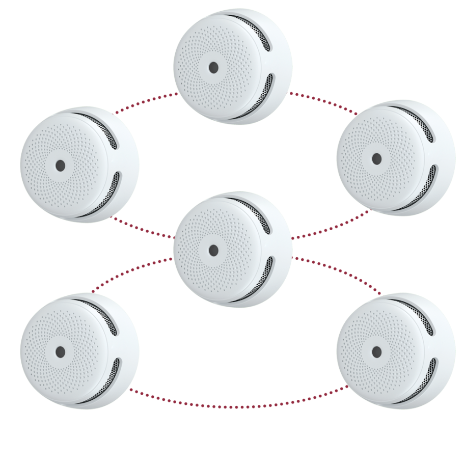 X-Sense XS01-WR-6PACK - Pack de 6 mini detector de humo autónomo X-Sense,…