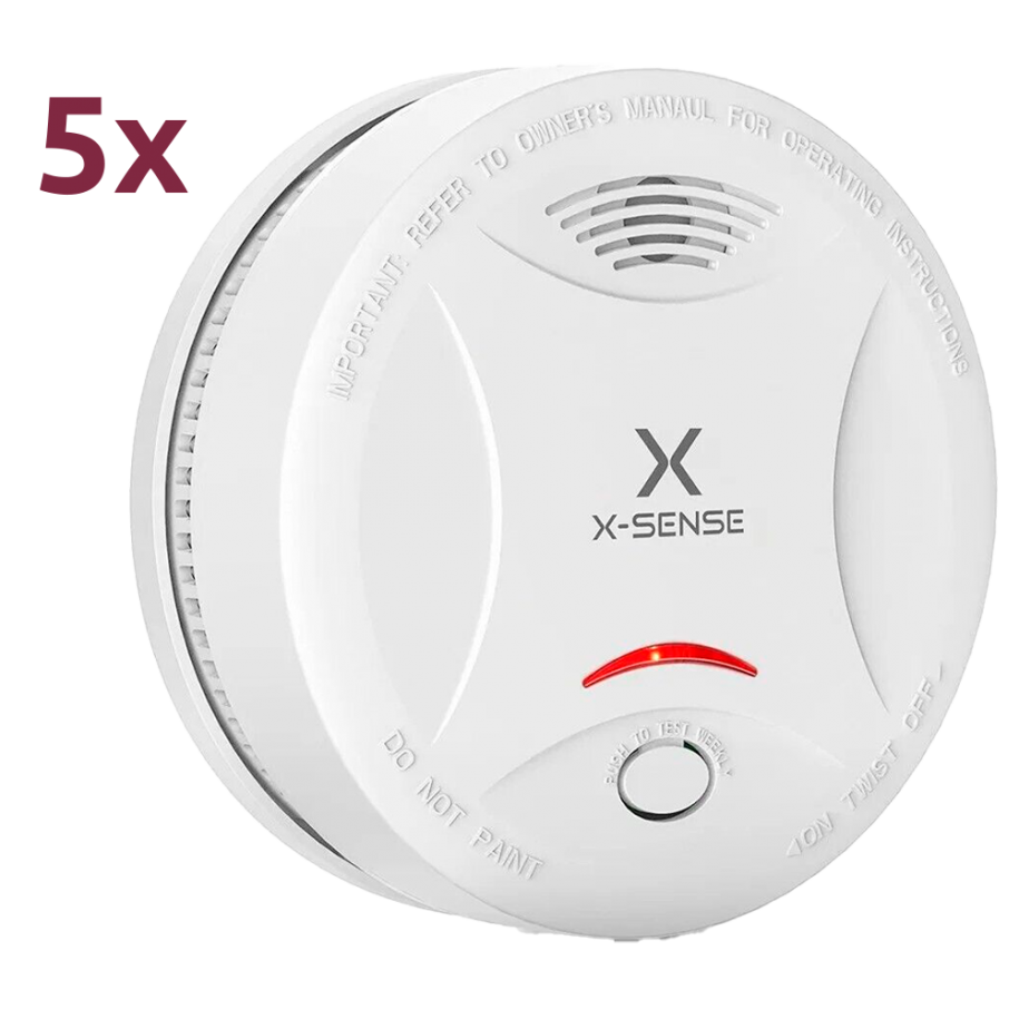 X-Sense SD11-5PACK - Pack de 5 detectores de humo autónomo X-Sense,…