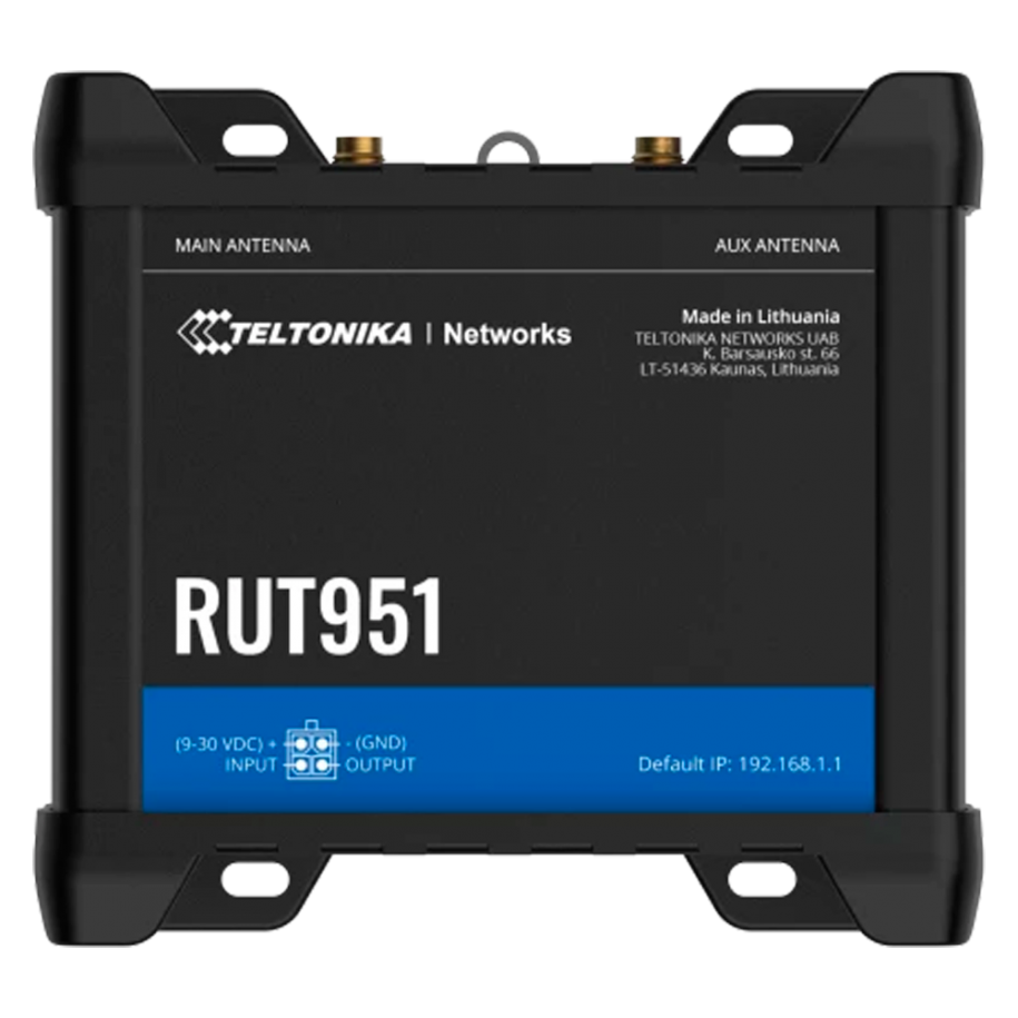 Teltonika TK-RUT951 - Teltonika Router 4G Industrial, 4 puertos Ethernet…