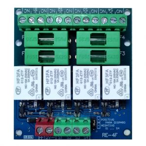 Gl-seguridad RE-4F 4 relay module with fuse. 12v power supply