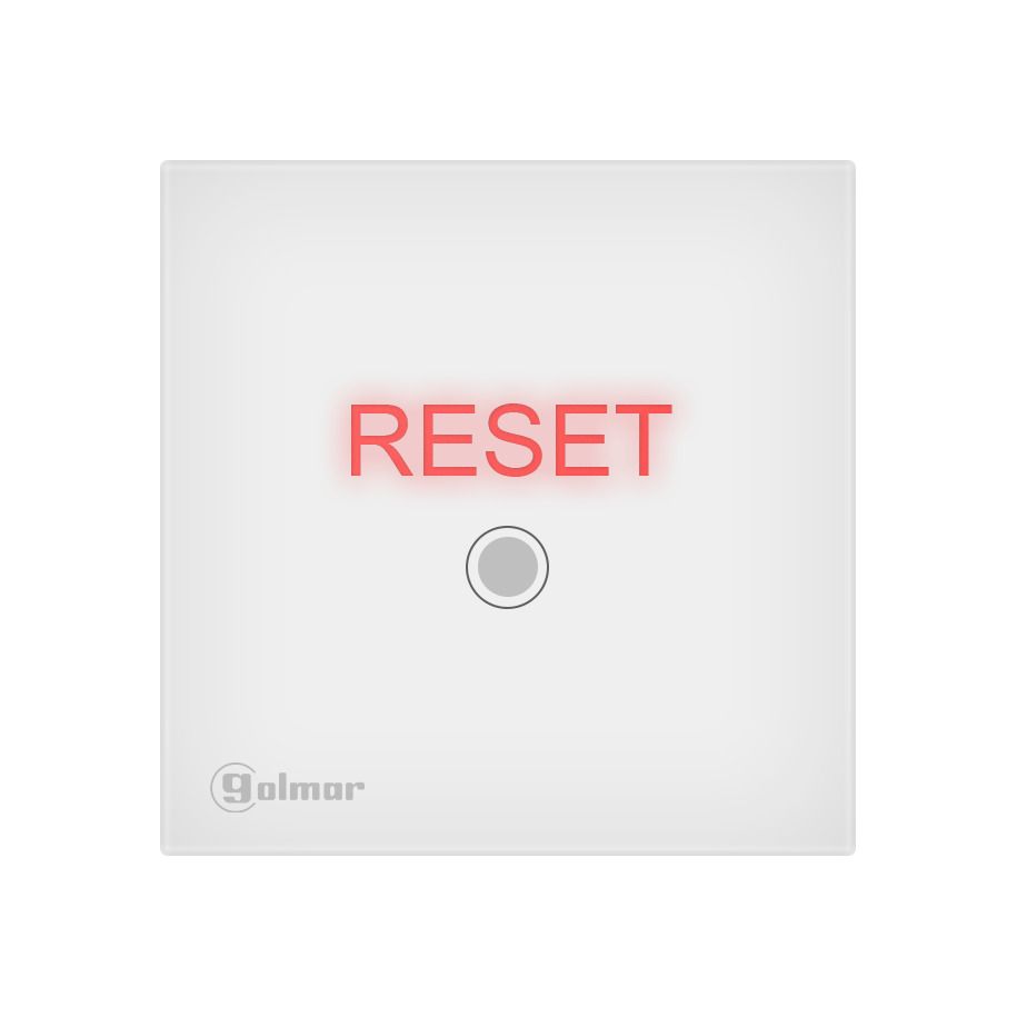 Golmar PR/KSLBM PULSADOR RESET PARA KIT WC ACCESIBLE. PULSADOR DE RESET LOCAL