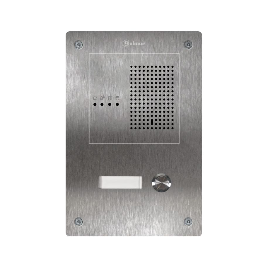 Golmar NX7101/A/G+ PLACA INOX NX7101/A/G+ 1P. INTERCOMUNICADOR PARA ÁREA DE REFÚGIO NX7101/A/G+