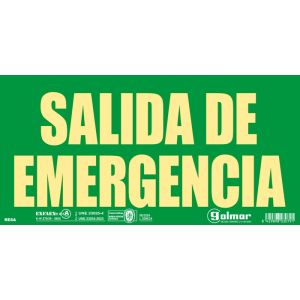 Golmar SE/SAL-EMERG SEñALIZACION OP "SALIDA EMERGENCIA". SEñALIZACIóN óPTICA "SALIDA EMERGENCIA"