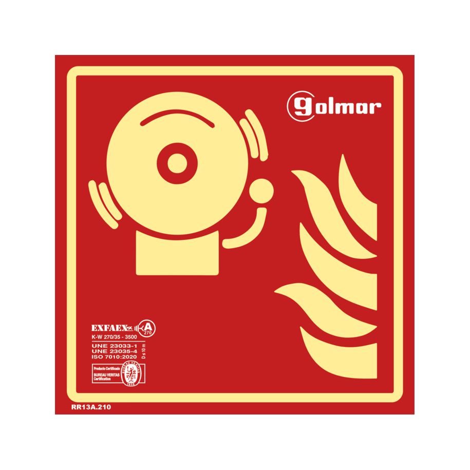 Golmar SE/SIR-A OPTICAL SIGNALING SIREN. OPTICAL SIGNALING WITH "AUDIO WARNING" TYPE A STATEMENT