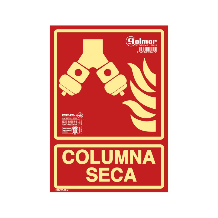 Golmar SE/COLUM SEñALIZACION OPTICA COLUMNA SECA. SEñALIZACIóN óPTICA "COLUMNA SECA"