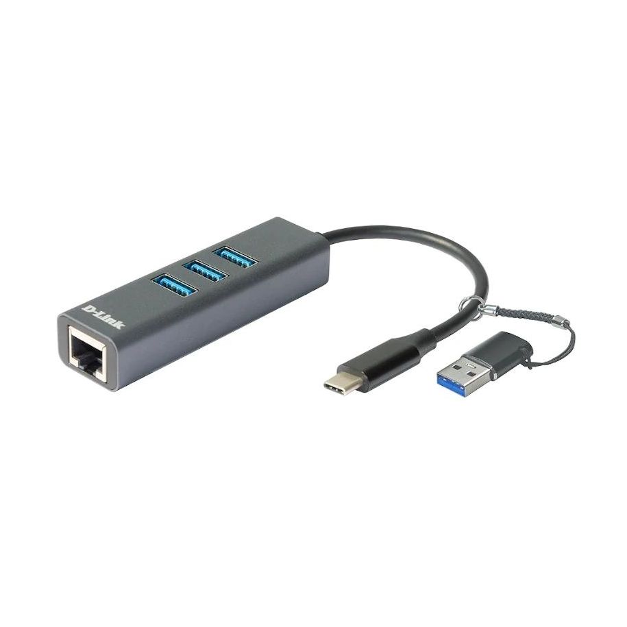 Adaptateur D-Link DUB-2332 USB-C/USB GbE 3xUSB 3.0