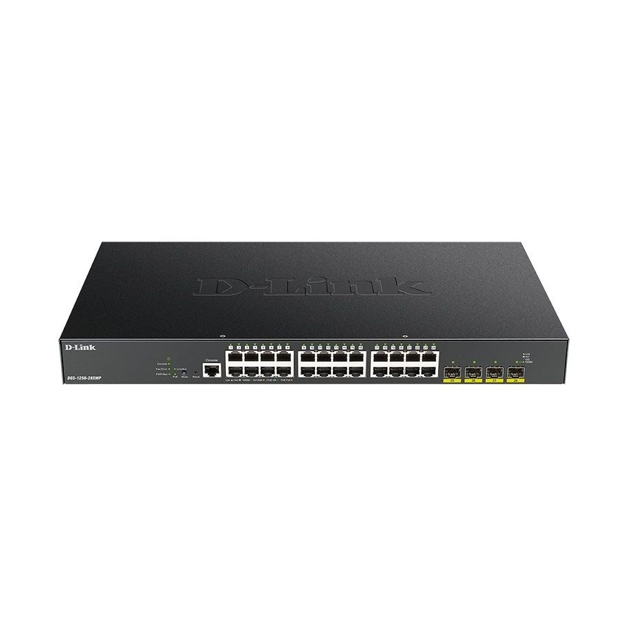 Switch D-Link DGS-1250-28XMP/E 24xGb PoE 4x10Gb