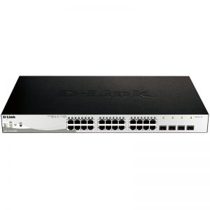 Switch D-Link DGS-1210-28MP/E 24xGb PoE+ 4xSFP Com