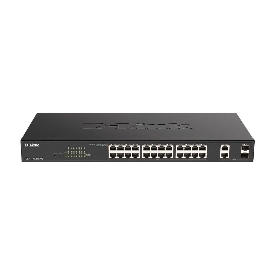 D-Link DGS-1100-26MPV2/E Switch 24xPoE+ 2xSFP Comb