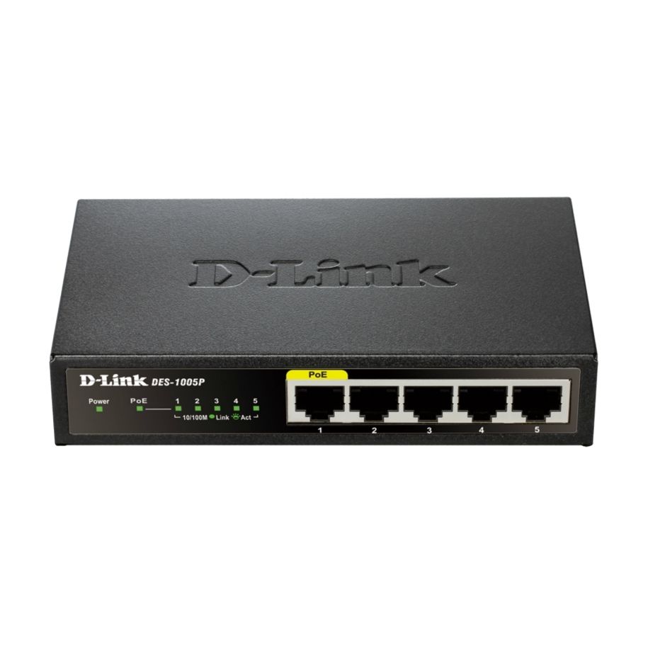 Commutateur D-Link DES-1005P 5x10/100Mbps 1xPoE